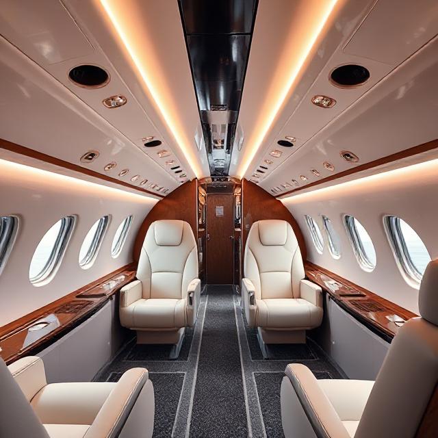 Private jet for photoshoot